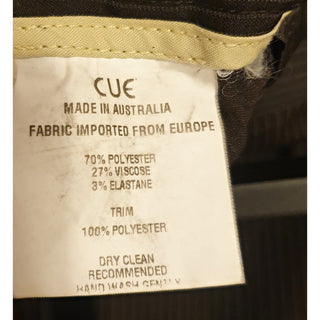 Cue black pinstripe straight leg pants with pockets size 14 (best fits size 12 - small 14) Cue preloved second hand clothes 8