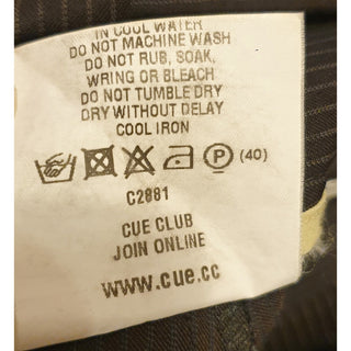 Cue black pinstripe straight leg pants with pockets size 14 (best fits size 12 - small 14) Cue preloved second hand clothes 9