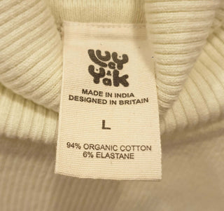 Lucy & Yak cream knit long sleeve top size L, fits 12-14 Lucy & Yak preloved second hand clothes 7