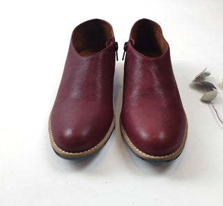 Nancybird red leather low rise boots size 38 Nancybird preloved second hand clothes 4