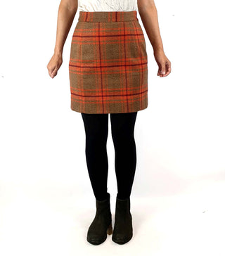 Kinki Gerlinki wool tartain knee length skirt size 8 Kinki Gerlinki preloved second hand clothes 3