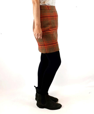 Kinki Gerlinki wool tartain knee length skirt size 8 Kinki Gerlinki preloved second hand clothes 5