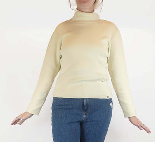 Lucy & Yak cream knit long sleeve top size L, fits 12-14 Lucy & Yak preloved second hand clothes 4