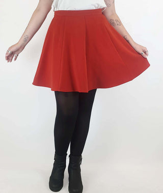 Princess Highway red A-line mini skirt size 14, best fits 12-14 Princess Highway preloved second hand clothes 2