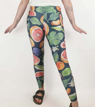 Solomon Street medetteranean fruit print yoga pants size 12 Solomon Street preloved second hand clothes 2