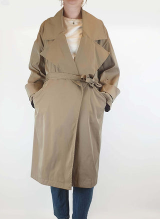 Fate + Becker tan trench coat size M/L Fate + Becker preloved second hand clothes 1