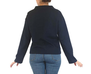 Uniqlo navy wool mix high neck jumper size S Uniqlo preloved second hand clothes 7