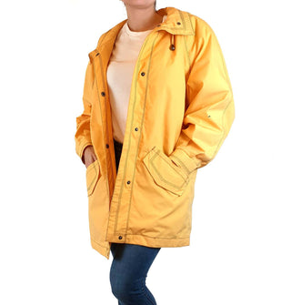 Vintage Telemac yellow raincoat size S Telemac preloved second hand clothes 2