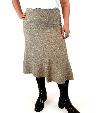 Max Mara grey wool silk mix pencil skirt size UK 16 Max Mara preloved second hand clothes 2