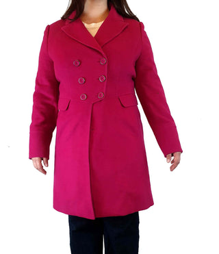 Jigsaw pink majority wool coat size 14 Jigsaw preloved second hand clothes 1