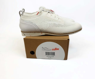 Rollie derby white eco punch shoes in size 41 (comes with box) Rollie preloved second hand clothes 1