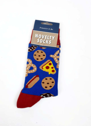Frankie & Me novelty socks with american food print Frankie & Me preloved second hand clothes 1