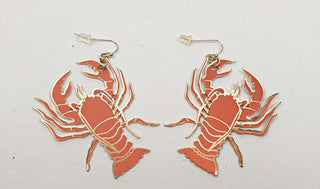Gorman red lobster earrings Gorman preloved second hand clothes 1