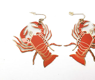 Gorman red lobster earrings Gorman preloved second hand clothes 2