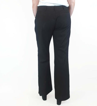 Cue black pinstripe straight leg pants with pockets size 14 (best fits size 12 - small 14)