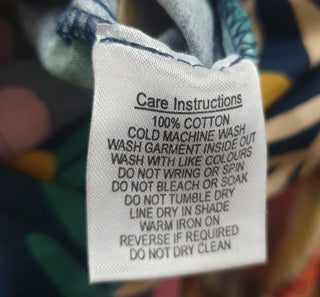 Princess Highway blue-based unique print wide leg jumpsuit size 8