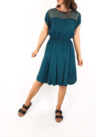 Leonard St emerald green dress size 8 Leonard St preloved second hand clothes 2