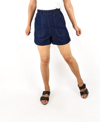 Leonard St dark denim shorts size 8 Leonard St preloved second hand clothes 2