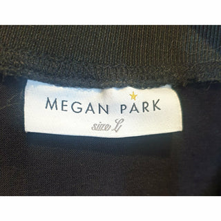Megan Park black 100% wool jumper with unique embellishments size L (best fits 14) Megan Park preloved second hand clothes 9