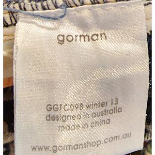 Gorman dark denim jeans with light denim floral shapes size 10 Gorman preloved second hand clothes 8