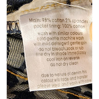 Gorman dark denim jeans with light denim floral shapes size 10 Gorman preloved second hand clothes 9