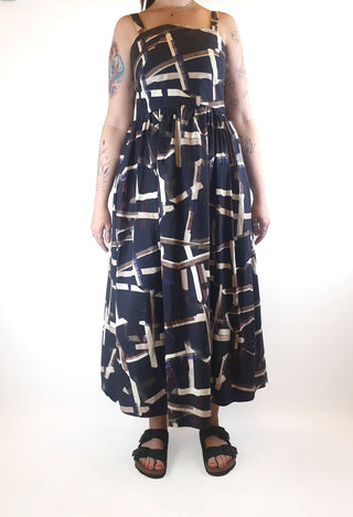 Cos unique print sleeveless maxi dress size 40 (best fits 12-14) Cos preloved second hand clothes 6