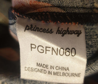 Princess Highway navy pine cone print dress size 16 Princess Highway preloved second hand clothes 11