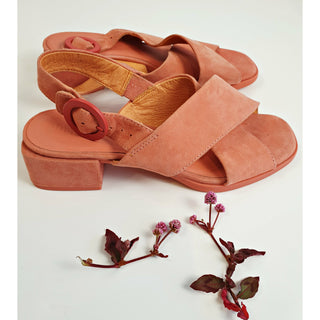 Camper pre-loved pink suede sandals / shoes size 38 Camper preloved second hand clothes 1