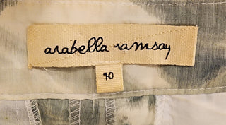 Arabella Ramsay blue and white unique print shorts size 10 Arabella Ramsay preloved second hand clothes 7