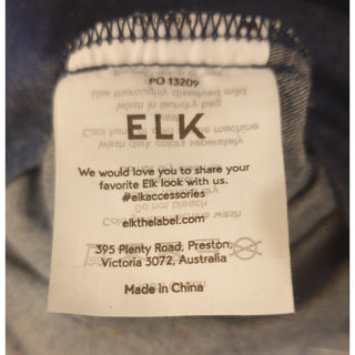 Elk flecked denim playsuit with waist tie size 8 Elk preloved second hand clothes 9