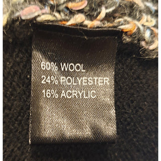 Alpha 60 black wool mix fabric with multi coloured loose knit bodice size XS (fits sizes 6-8) Dear Little Panko preloved second hand clothes 8