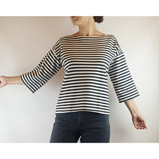 APOM (A Piece of Me) second hand striped long sleeve top size 8 APOM preloved second hand clothes 1