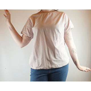 Cos Pink cotton-linen top with cute front pocket size M (best fits size 12) Cos preloved second hand clothes 2