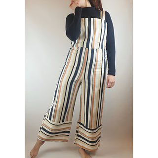 Asos striped sleeveless wide leg style jumpsuit size UK 12 (best fits AU 10) Dear Little Panko preloved second hand clothes 1