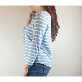 Cos blue and white long sleeve top size S (best fits 10) Cos preloved second hand clothes 4