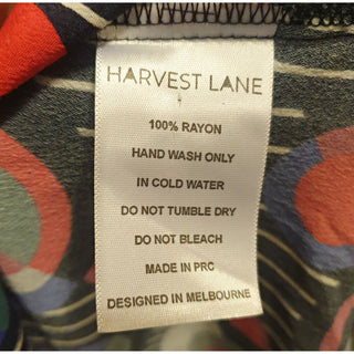 Harvest Lane pretty and unique rayon tee shirt style dress size 8 Harvest Lane preloved second hand clothes 10