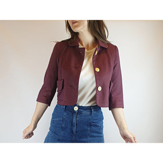 Kinki Gerlinki cropped red jacket size 1 (fits 6-8) Kinki Gerlinki preloved second hand clothes 1