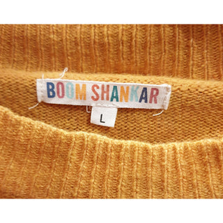 Boom Shankar mustard yellow wool mix knit jumper size L (best fits size 12) boom-shankar-mustard-yellow-wool-mix-knit-jumper-size-l-best-fits-size-12