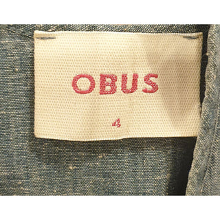 Obus denim look 100% cotton sleeveless dress with white flecks size 4 (best fits size 12) Dear Little Panko preloved second hand clothes 7