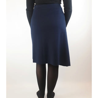 Nikel and Sole navy 100% merino wool knit skirt with elastic waist band size M (best fits 12) Nikel & Sole preloved second hand clothes 6