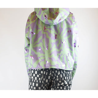 Gorman green and purple print raincoat size 12 Gorman preloved second hand clothes 8