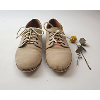 Rollie light tan neubuck leather laceup shoes size 36 Dear Little Panko preloved second hand clothes 3