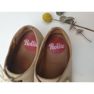 Rollie light tan neubuck leather laceup shoes size 36 Dear Little Panko preloved second hand clothes 9