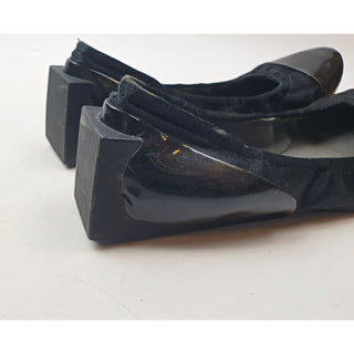 United Nude black flat shoes with unique and fun square heel size 40 Dear Little Panko preloved second hand clothes 7