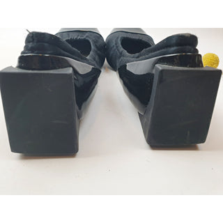 United Nude black flat shoes with unique and fun square heel size 40 Dear Little Panko preloved second hand clothes 9