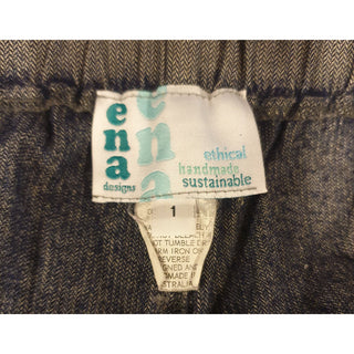 Ena Designs denim look skort/culottes with pockets size 1 (best fits size 10) Ena Designs preloved second hand clothes 7