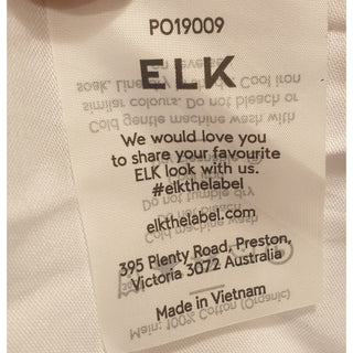 Elk white organic cotton top size 8 Dear Little Panko preloved second hand clothes 10