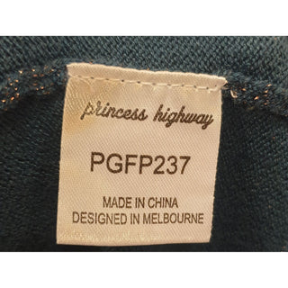 Princess Highway blue knit jumper with speakly metalic thread size 8 Princess Highway preloved second hand clothes 11