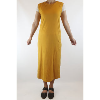 Bul mustard yellow sleeveless cotton maxi dress size 8 Bul preloved second hand clothes 4