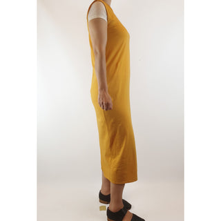 Bul mustard yellow sleeveless cotton maxi dress size 8 Bul preloved second hand clothes 7